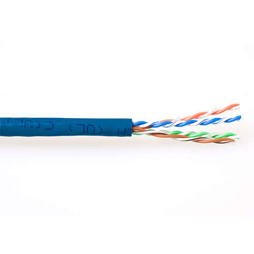 Naar omschrijving van EP456B - ACT CAT6A U/UTP PVC soepel patch 305 m blauw