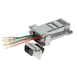 Naar omschrijving van ETM23066 - Modulaire adapter db9 male (d-sub serieel) naar rj-45 female