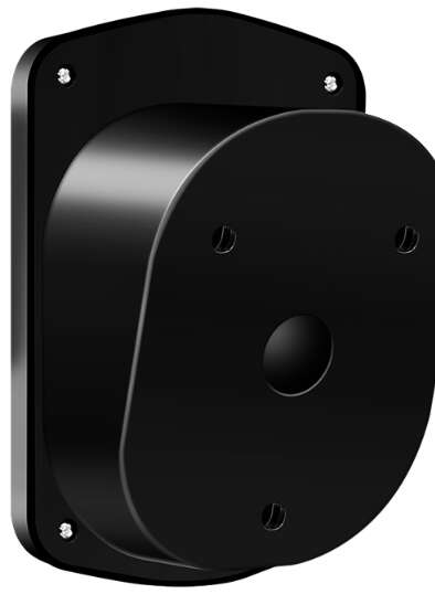 Naar omschrijving van EVM0101 - Wall Mount with cable rest for EV charging cable, w/ lock, plastic, black