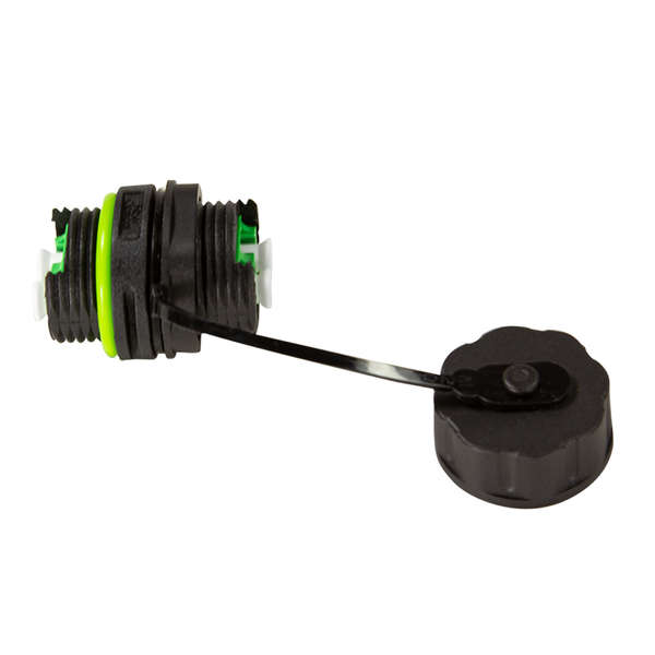 Naar omschrijving van FA05LC2 - Waterproof fiber optic Duplex LC connector with cable gland and dust cap