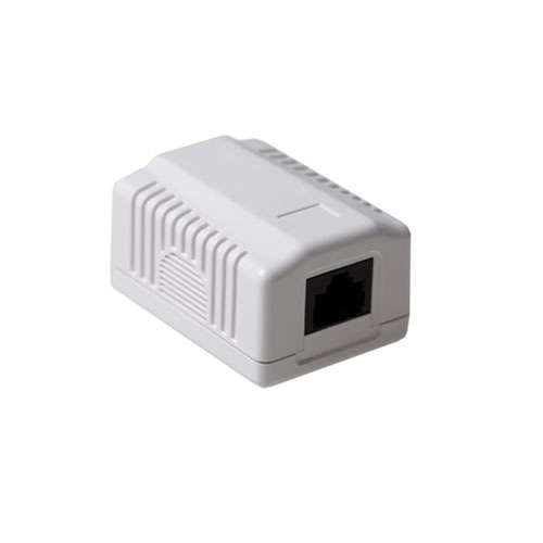 Naar omschrijving van FA5003 - CAT5E UTP Wandcontactdoos Opbouw LSA+ Low-Cost 1xRJ45