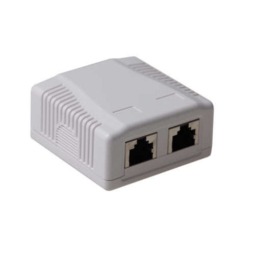 Naar omschrijving van FA6004 - Contactdoos STP Opbouw 2x RJ45 jack