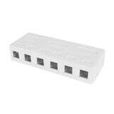 Naar omschrijving van FA6032 - ACT Unloaded Surface keystone mount box voor 6 keystone jacks