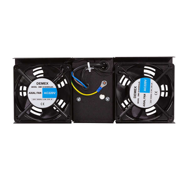 Naar omschrijving van FAW102B - Fan unit for Canovate wall mounted cabinet, 2 fans, black