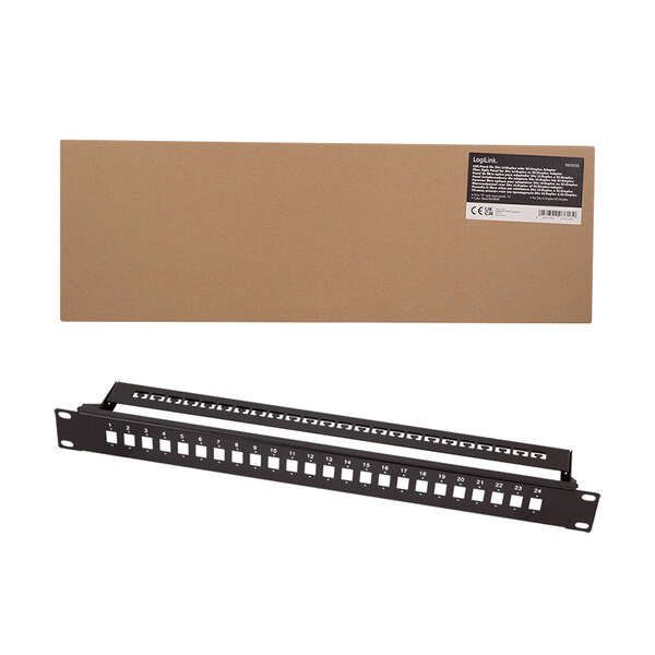 Naar omschrijving van FB0002B - Fiber Optic Panel for 24× LC-Duplex or SC-Simplex adapter, black