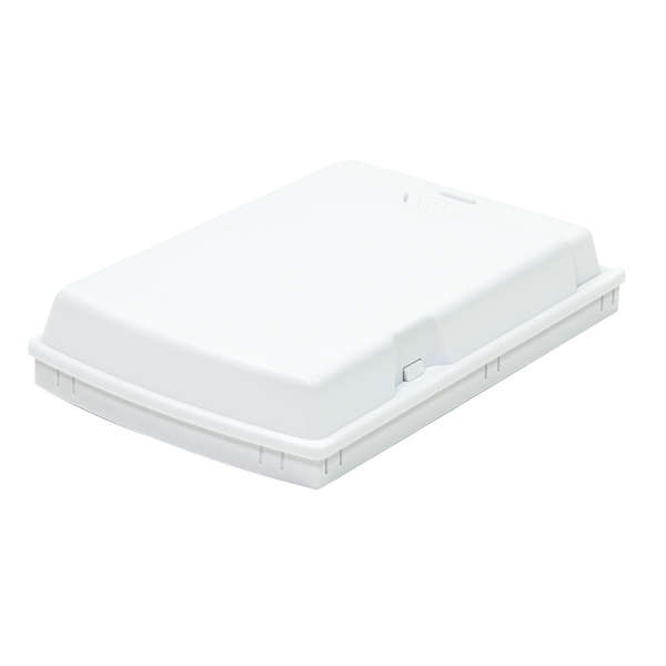 Naar omschrijving van FB1001 - Fibre optic outlet, 2 ports, surface mount, white