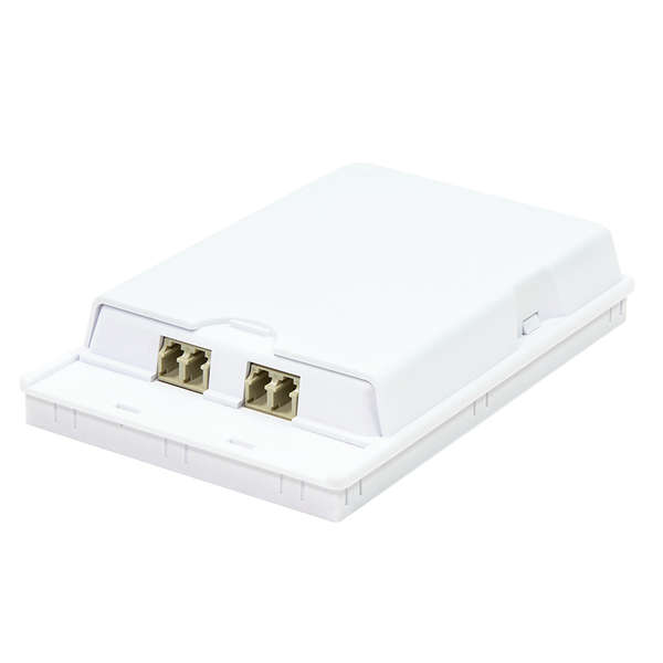 Naar omschrijving van FB1001 - Fibre optic outlet, 2 ports, surface mount, white