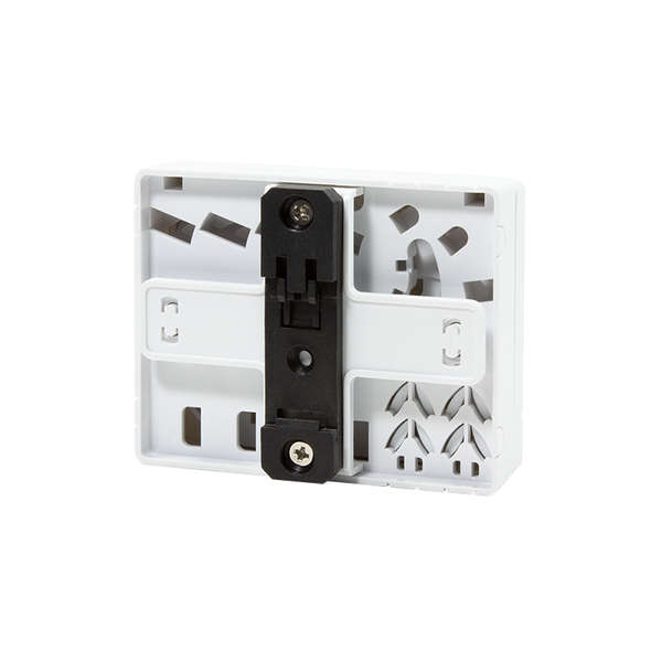 Naar omschrijving van FB1002 - FTTH Termination box, 4 ports, white, including DIN rail holder