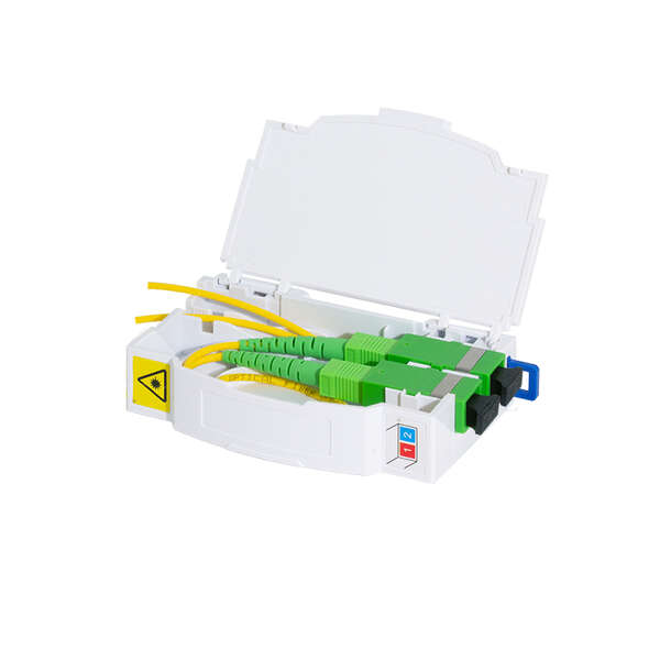 Naar omschrijving van FB1008 - FTTH termination box for Din rail mounting, 2 ports, white