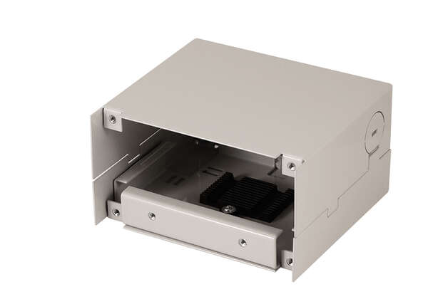 Naar omschrijving van FB5001 - Industrial splice housing for DIN rail, metal housing, without front panel