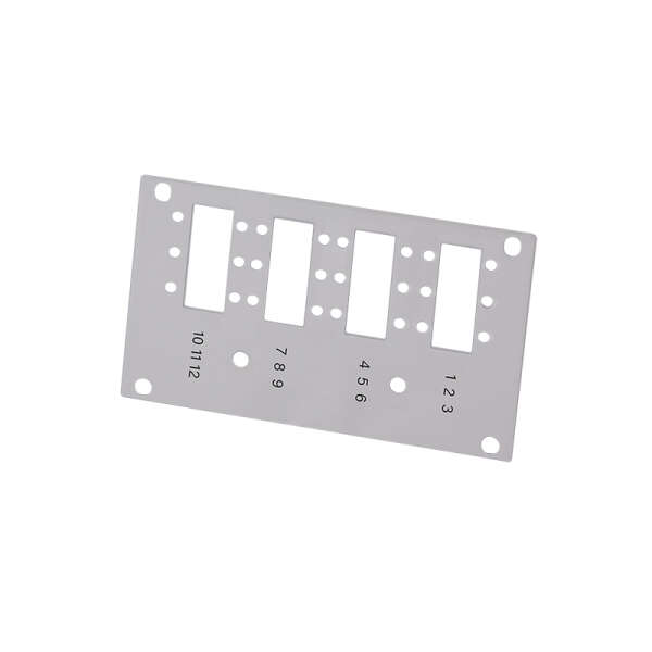Naar omschrijving van FB5003 - Front plate for splice distributor, 12 x LC duplex / 12 x SC simplex