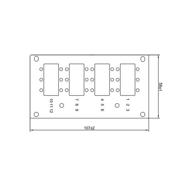 Naar omschrijving van FB5003 - Front plate for splice distributor, 12 x LC duplex / 12 x SC simplex