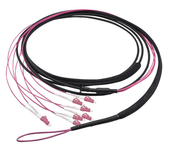 Naar omschrijving van FT2U020 - Fiber trunk cable U-DQ(ZN)BH, 8 cores multimode OM4, 20 m, LC/UPC