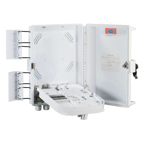 Naar omschrijving van FTTH-BOX-OUT-1 - Wand aansluitbox voor glasvezelkabels IP65 voor 32 fibers
