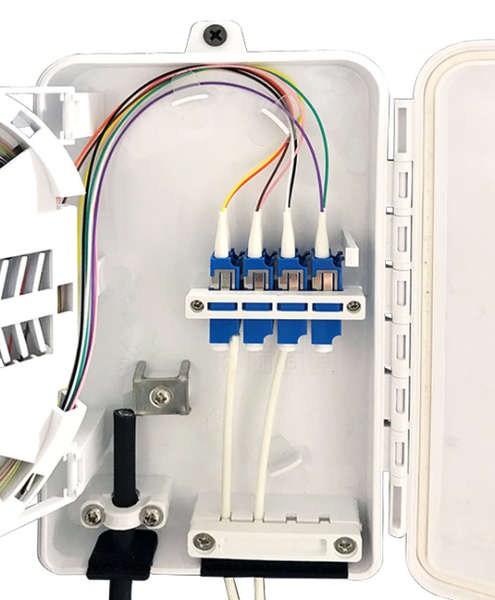 Naar omschrijving van FTTH-BOX-OUT-3 - Wand aansluitbox voor glasvezelkabels IP65 voor 8 fibers