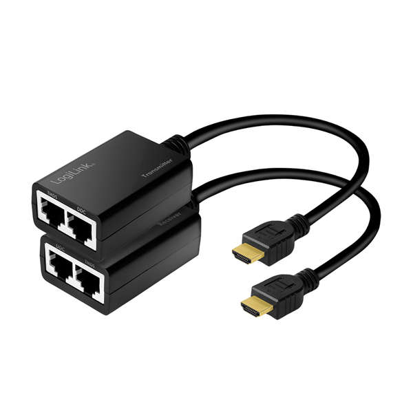 Naar omschrijving van HD0021 - HDMI Extender set CAT5/6 up to 30 Meter