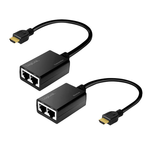 Naar omschrijving van HD0021 - HDMI Extender set CAT5/6 up to 30 Meter