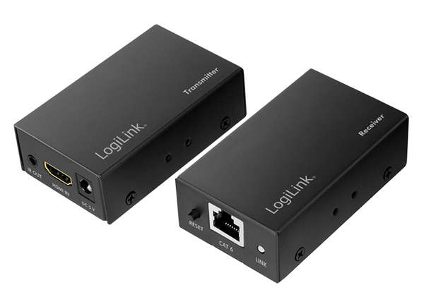 Naar omschrijving van HD0023 - HDMI extender set over LAN, 60 m, 1080p/60 Hz, POC, IR