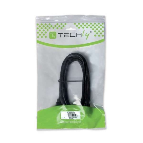 Naar omschrijving van HDMI2-4-EXT018 - Techly HDMI High Speed Extension Cable with Ethernet 4K 60Hz M / F, 1,8m