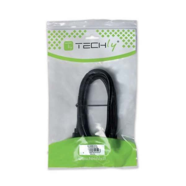 Naar omschrijving van HDMI2-4-EXT010 - Techly HDMI High Speed Extension Cable with Ethernet 4K 60Hz M / F, 1m