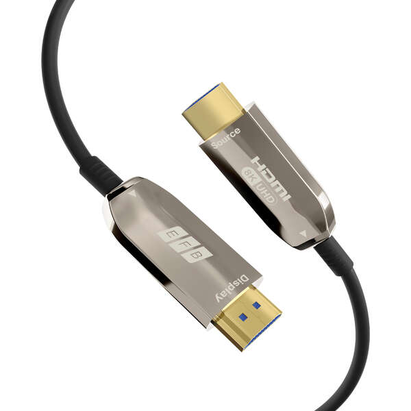 Naar omschrijving van HDMI-21-00007 - HDMI fiber optic cable AOC active 8K60Hz 48 Gbit/s 20m black comp. with HDMI 2.1/2.0