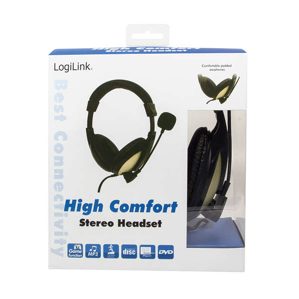 Naar omschrijving van HS0011A - LogiLink Stereo Headset with High Comfort
