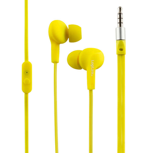 Naar omschrijving van HS0043 - Water resistant (IPX6) Stereo In-Ear headset, yellow