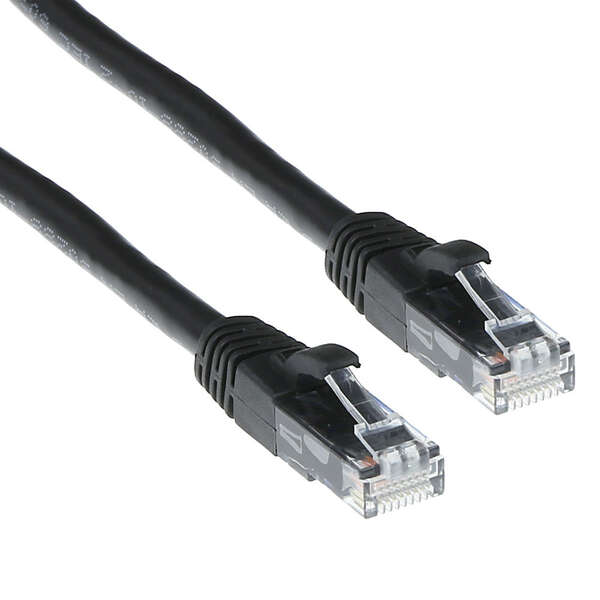 Naar omschrijving van ENU6AZW020 - Cat.6A patchkabel 10G U/UTP PVC Zwart 2m