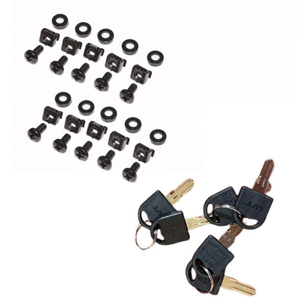 Naar omschrijving van IC19-6406 - 6U wandkast met glazen deur 600x450x370mm (BxDxH)