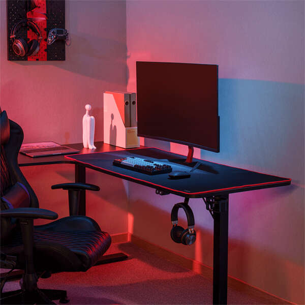 Naar omschrijving van ID0216 - XXXL gaming mouse pad, 120 x 60 x 0.3 cm, black
