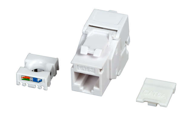 Naar omschrijving van IKU-6A-KOP-1 - Keystone Jack, Cat.6a RJ45-LSA, UTP, tool-less