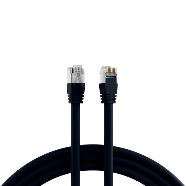 Naar omschrijving van K2460-6 - RJ45 Patch cable S/FTP, Cat.6, PVC, short boot, UL, 6m, black