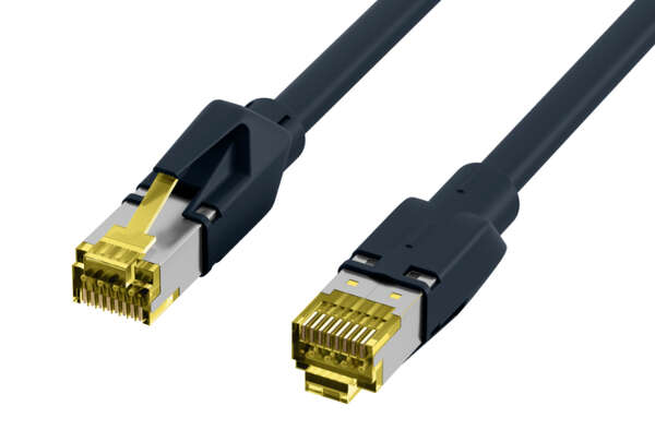 Naar omschrijving van K3130-1 - RJ45 Patch Cord Cat.6A S/FTP PUR Cat.7 raw cable TM31 black 1m