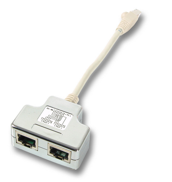 Naar omschrijving van K5123-015 - Poortverdubbelaar, 10/100BaseT en ISDN over 1 kabel