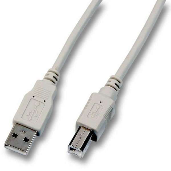 Naar omschrijving van K5255-1 - USB2.0 aansluitkabel Type A naar Type B, grijs, 1m
