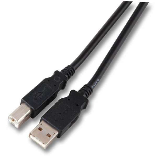 Naar omschrijving van K5255SW-1 - USB2.0 aansluitkabel Type A naar Type B, zwart, 1m