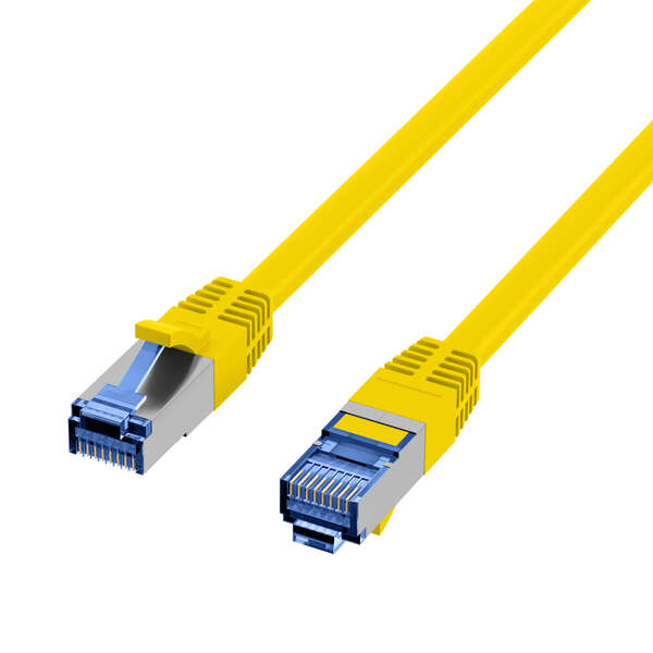 Naar omschrijving van K5525FGE-2 - RJ45 Patch cable S/FTP, Cat.6A, Cat.7 Raw cable TPE superflex, yellow, 2