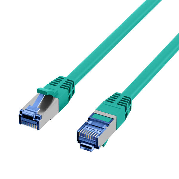Naar omschrijving van K5525FGN-3 - RJ45 Patch cable S/FTP, Cat.6A, Cat.7 Raw cable TPE superflex, green, 3m