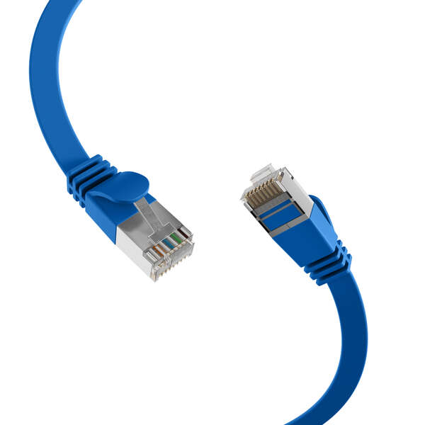 Naar omschrijving van K5545BL-2 - RJ45 Flat Patch Cord Cat.6A U/FTP PVC blue 2m