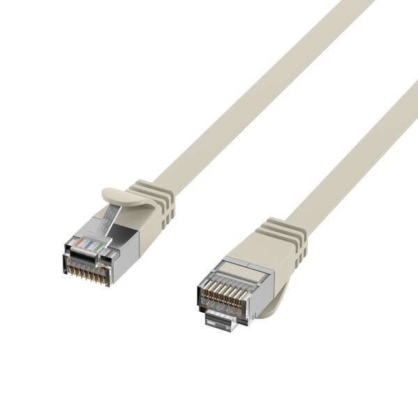 Naar omschrijving van K5545GR-2 - RJ45 Flat Patch Cord Cat.6A U/FTP PVC grey 2m