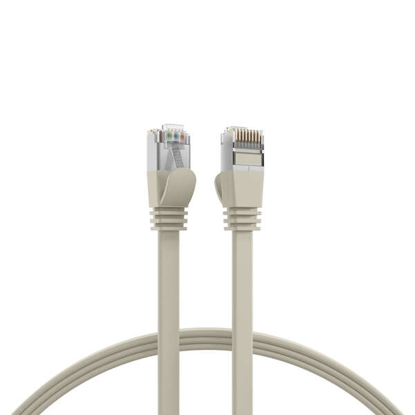 Naar omschrijving van K5545GR-2 - RJ45 Flat Patch Cord Cat.6A U/FTP PVC grey 2m