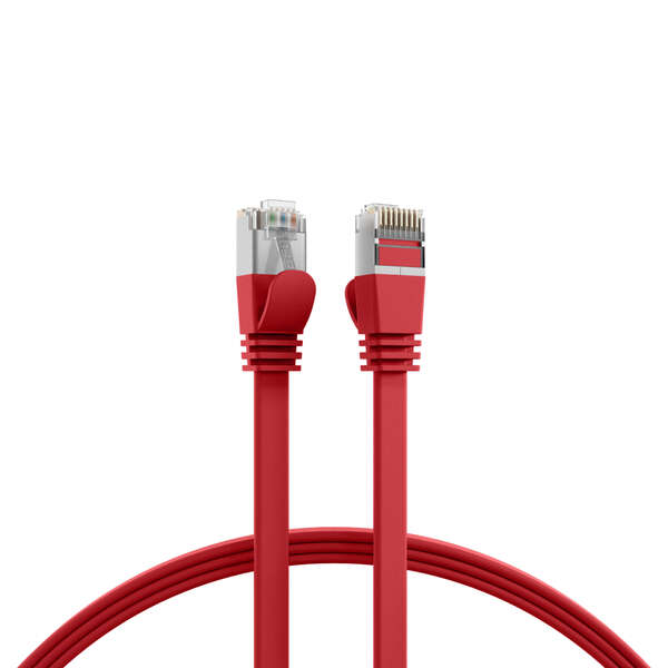 Naar omschrijving van K5545RT-2 - RJ45 Flat Patch Cord Cat.6A U/FTP PVC red 2m