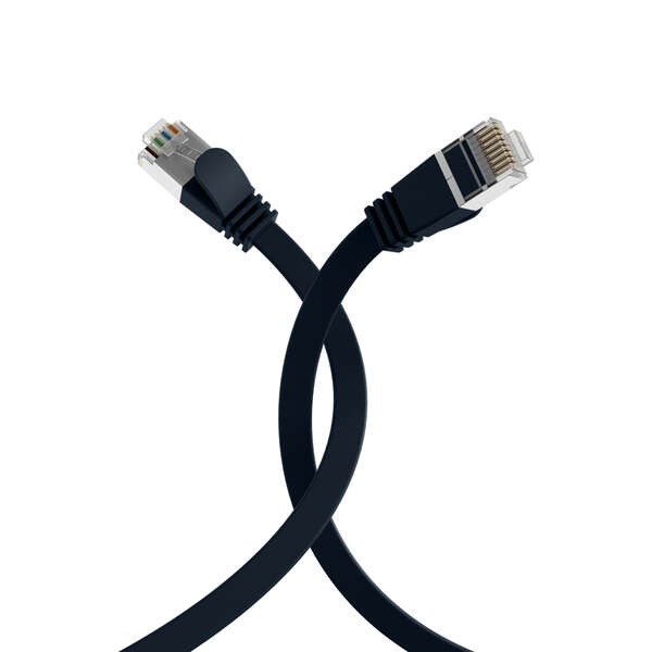 Naar omschrijving van K5545SW-2 - RJ45 Flat Patch Cord Cat.6A U/FTP PVC black 2m