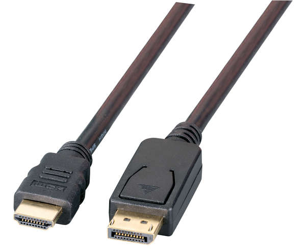 Naar omschrijving van K5561SW-1 - DisplayPort to HDMI Connection Cable, 4K/60Hz, 1m