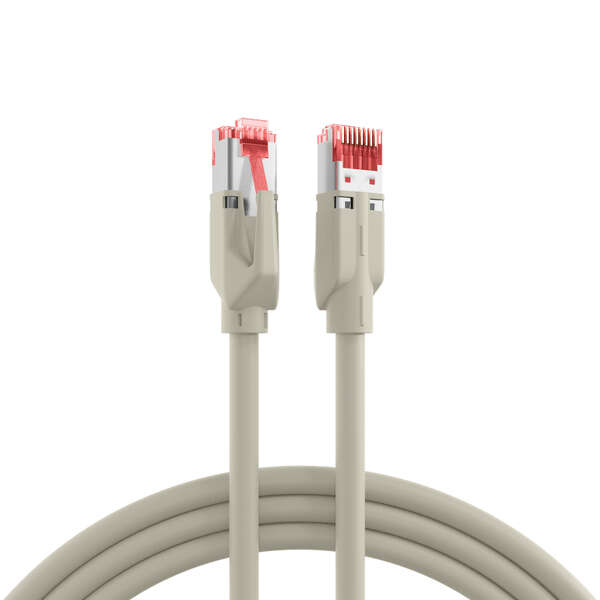 Naar omschrijving van ES6GS0025S - RJ45 Patch Cord Cat.6A S/FTP LSZH Draka UC900 TM21 grey 0,25m