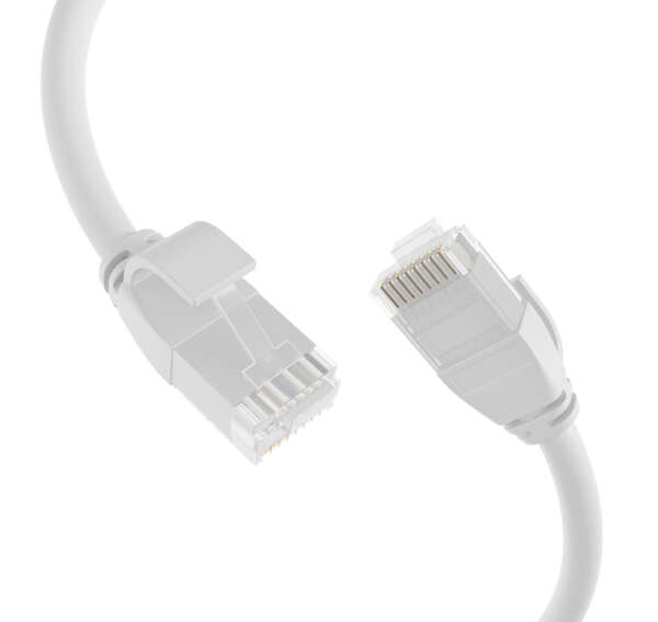 Naar omschrijving van K8108WS-1 - RJ45 Patch Cord Cat.6A U/UTP TPE 3,6mm ultraflex white 1m