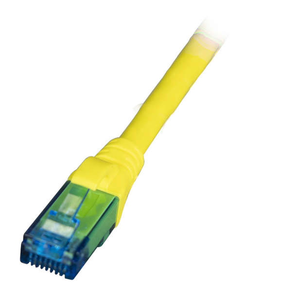 Naar omschrijving van ENU6AGE005 - Cat.6A patchkabel 10G U/UTP LSZH Geel 0,5m