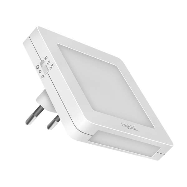 Naar omschrijving van LED013 - Aanbieding LED night light with twilight sensor, square, 4x 3014 LED