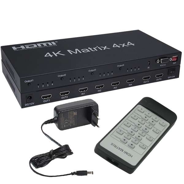 Naar omschrijving van 4X4-HDMI-MATRIX - HDMI Matrix 4x4