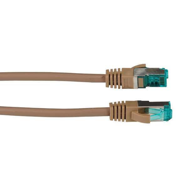 Naar omschrijving van SL6ABR030 - Patch Cat.6A 10G S/FTP PIMF Bruin 3m